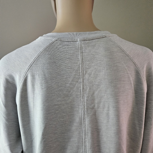 Lululemon Athletica tuck and gather gray pullover sweater top crew neck - Picture 9 of 12